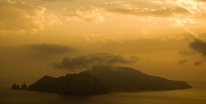 Abendstimmung ber Capri