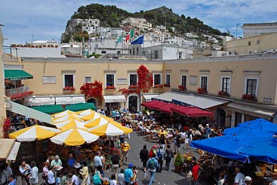 die Piazzetta im Zentrum Capris