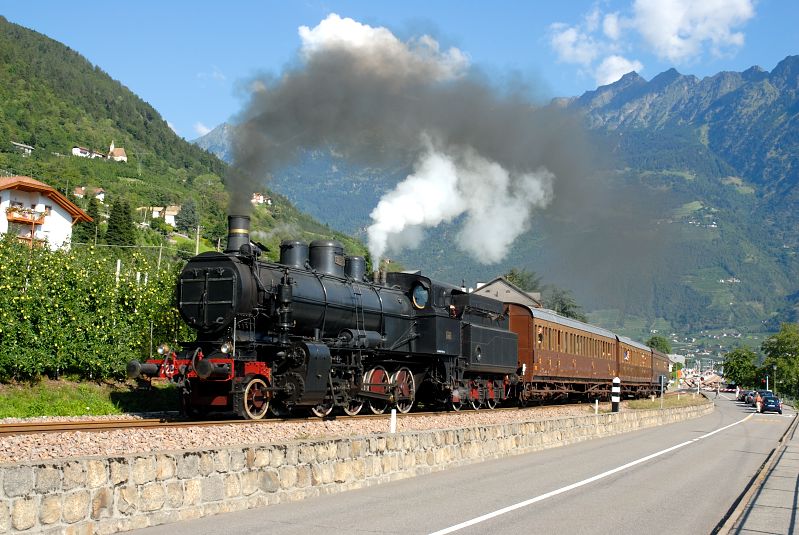 Dampfzug bei Marling