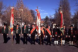 die Fahnenabordnungen