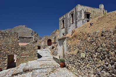 die Reste des unteren Klosters von Preveli