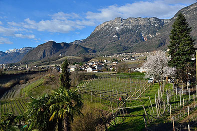 Blick zur Mendel und nach St. Michael