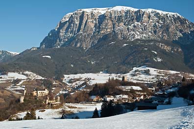 Schlern mit Schloss Prsels