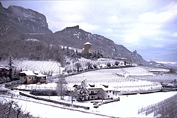 Winterlandschaft mit Schlo Korb