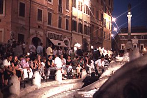 an der Fontana della Baraccia in Rom