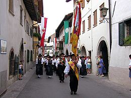 Einzug mit der Musikkapelle Terlan