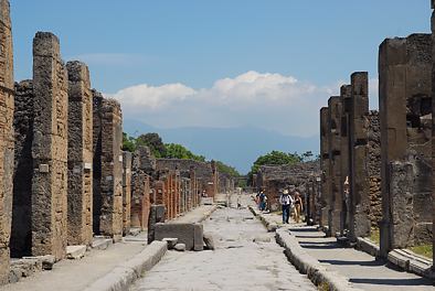 in den Strassen von Pompeji