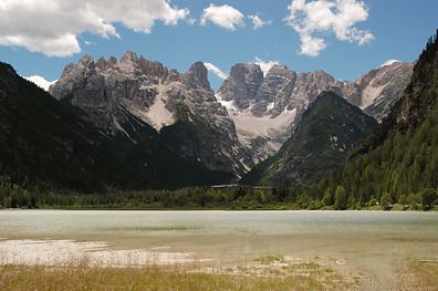 der Drrensee mit Cristallo-Gruppe