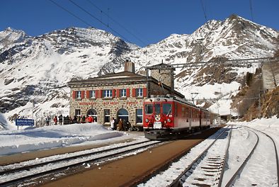 Station Alp Grm der Bernina-Bahn
