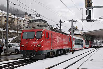 Ausfahrt zum Oberalp-Pa