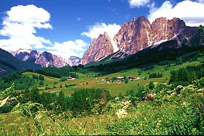 die Cristallo-Gruppe bei Cortina