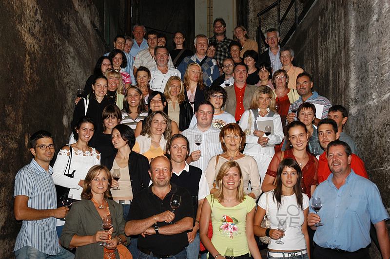 Abschluss-Foto des Sommelier-Kurses und zurck