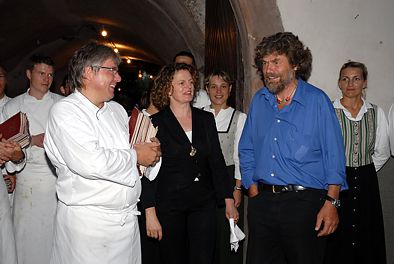 Reinhold Messner und das Ehepaar Hintner
